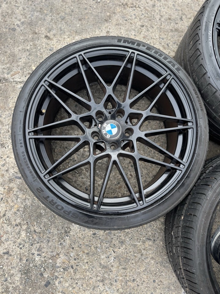 20” BMW 666M M3 M4 Competition Style Alloy Wheels 5x120 Gloss Black ...
