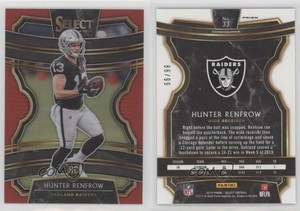 2019 Panini Select Concourse Red Prizm /99 Hunter Renfrow #33 Rookie RC