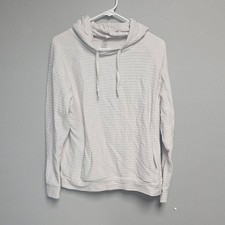 Unbranded Women's White and Cream Hoodie