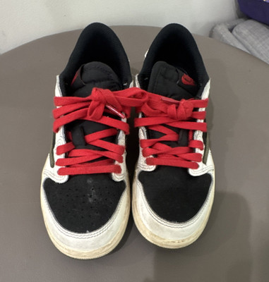 Nike Travis Scott Air Jordan Suede Unisex Kids Sneakers  Low Top 13.5