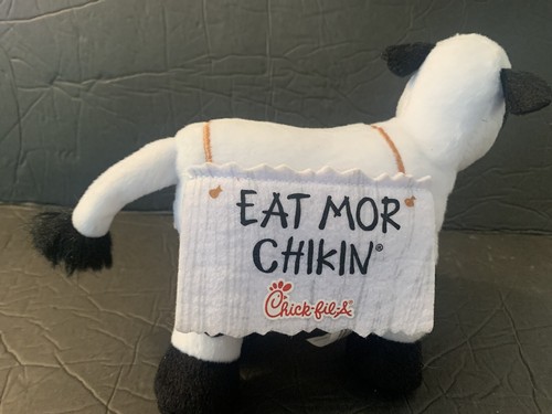 Chick-Fil-A Mascot Cow “Eat Mor Chikin” 6" Plush Animal Lot of 2 - Picture 4 of 8