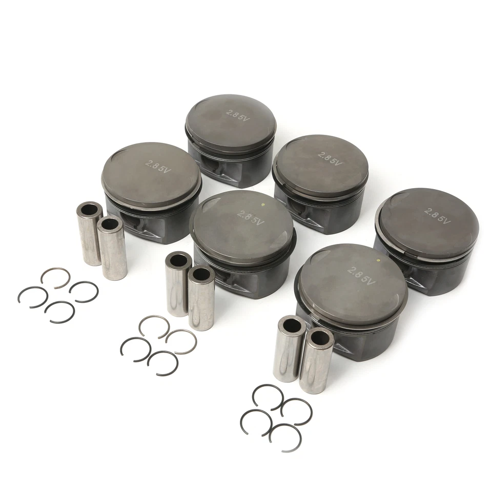 Kits de pistones Φ82,51 mm aptos para Audi A4 A6 S6 Volkswagen Passat 2,8 L 078107065AF Foto 2 de 4