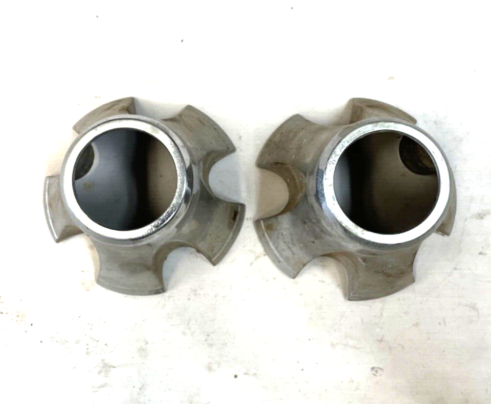 Jeep CJ chrome wheel center caps Front wheels CJ5 CJ7 CJ8 AMC cap