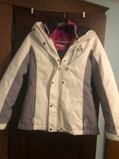 Gerry Womens White/Grey/Fuchsia Ski Jacket wi...