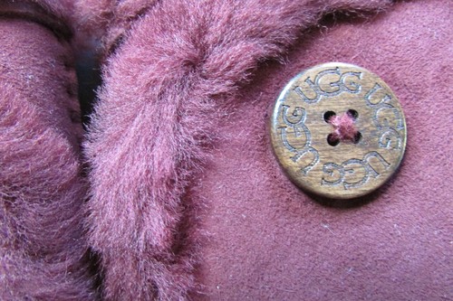 Guantes UGG Sin Dedos Mini Bailey Shorty Shearling Castaño o Sangre de Buey Nuevos - Imagen 41 de 46