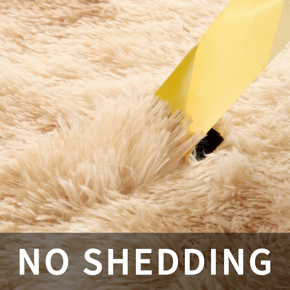 Large Non-Slip Plush Shag Rug – Soft Carpet for Living Room & Bedroom - Image 4 of 4
