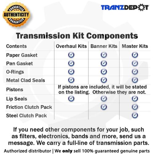 6F35 Toledo Trans-Kit Master Rebuild Kit with Pistons (#T25006AP) - Picture 2 of 2