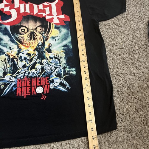 Ghost Band Shirt Rite Here Rite Now Cemetary Mens Size 2XL or XXL Metal Rock - Picture 4 of 6