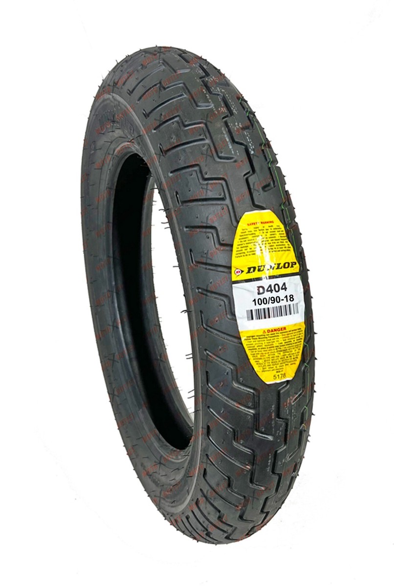 Dunlop D404 100/90-18 Front Tire Motorcycle 100/90B18 100 90 18