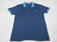 Roberto Cavalli Polo Shirt Mens Extra Large Blue Preppy Casual Embroidered Logo