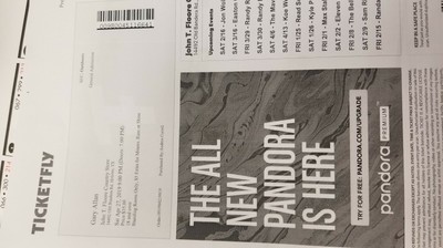 2 Tickets Gary Allan 4 27 19 John T Floore Country Store Helotes