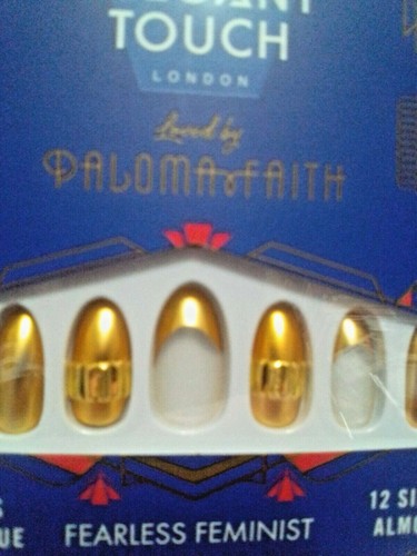 Elegant Touch London Loved By Paloma Faith Fearless Feminist False Nails Almond - Picture 6 of 11