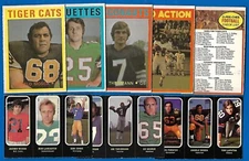 1972 OPC 72 O PEE CHEE CFL FOOTBALL CARD 1-132 & STICKERS 1-72 SEE LIST