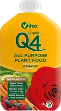 Vitax Q4 Organic All Purpose Liquid Plant Food Feed Fertiliser 1L 9.80 per litre