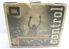 Altoparlanti stereo da libreria JBL Control modello CM40 Nice Open Box - nero Hi-Fi USA