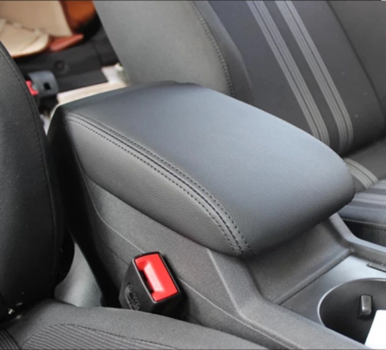 For Kia Forte 2019-24 Black leather Armrest Pad Cover Console Box Cushion Mat 1p Foto 3 de 3