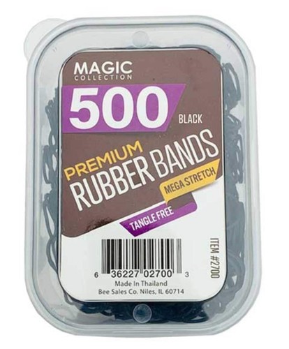Bee Sales Magic Collection Rubber Bands Black 500 / 1000 bands - Picture 3 of 3