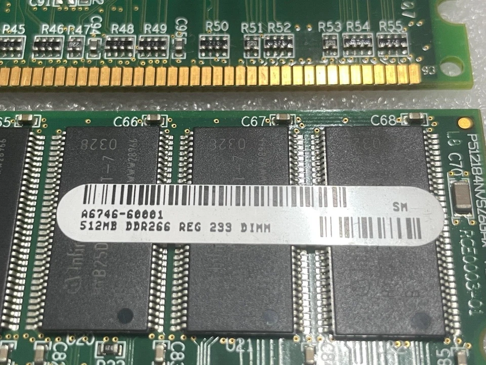 4 x HP A6746-60001 Memory 512MB PC-2100 DIMM - Image 3 of 4