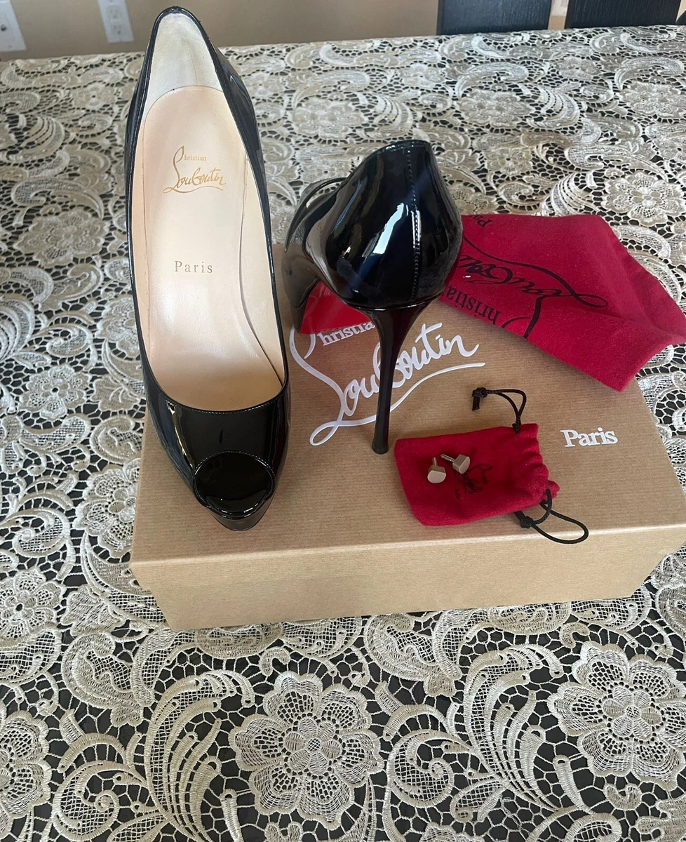 Christian Louboutin New Very Prive Patent Red Sole Pump