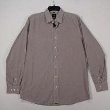 Olymp Level 5 Shirt Men's 17 / 43 Body Fit Gingham Long Sleeve