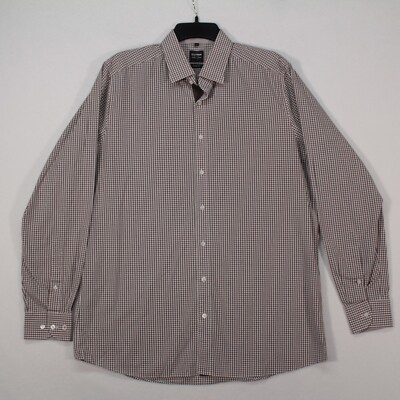 Olymp Level 5 Shirt Men's 17 / 43 Body Fit Gingham Long Sleeve