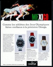 Omega Speedmaster Professional Moon Watch 1968 foto stampa francese vintage annuncio 2