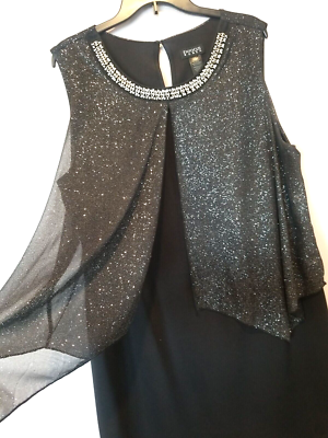 blue dress for baby girl Plus Size Long Sleeveless A-line Glitter Dress by Poly USA W1082 – ABC  Fashion