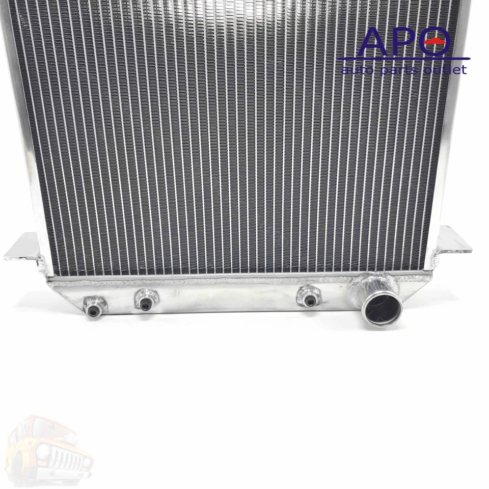 Radiador de carreras de aluminio completo de 2 filas para Ford T 1917-27 con canastilla modelo T/modelo TT Foto 4 de 4
