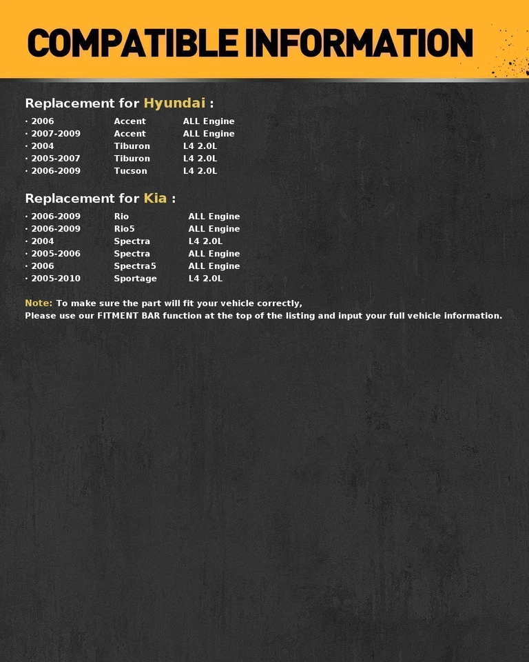 Alternador 11011N para 2006 2007 2008 2009 Hyundai Accent Tucson Kia Rio Rio5 - Imagem 2 de 4