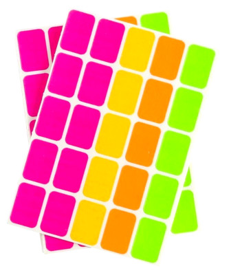 NEW! 1,500pc NEON   REMOVABLE   BEST COLOR CODING LABELS SALE PRICE TAG STICKERS