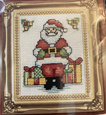 Design Works Santa Cross Stitch Kit with frame 547