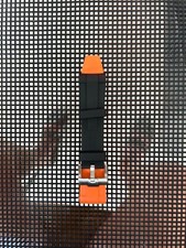21mm BLACK/ORANGE Vulcanized Caoutchouc rubber Strap Rolex Explorer II
