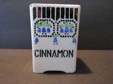 Vintage lata 1930. Ditmar Urbach Czechosłowacja Słoik na przyprawy cynamon Pojemnik 3" Wysoki