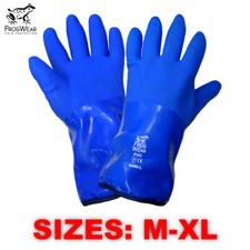 Global Glove 8490 FrogWear Insulated, Waterproof, Flexible PVC Gloves M-XL 