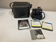 Vintage Polaroid Pronto Land Camera with Case, Neck Strap,  manual SX-70 Film