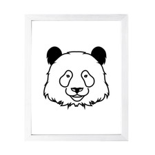 Designs ByLITA Panda Outlined version, Wall Print Animals Art Family Presents