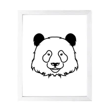 Designs ByLITA Panda Outlined version, Wall Print Animals Art | Family Presents