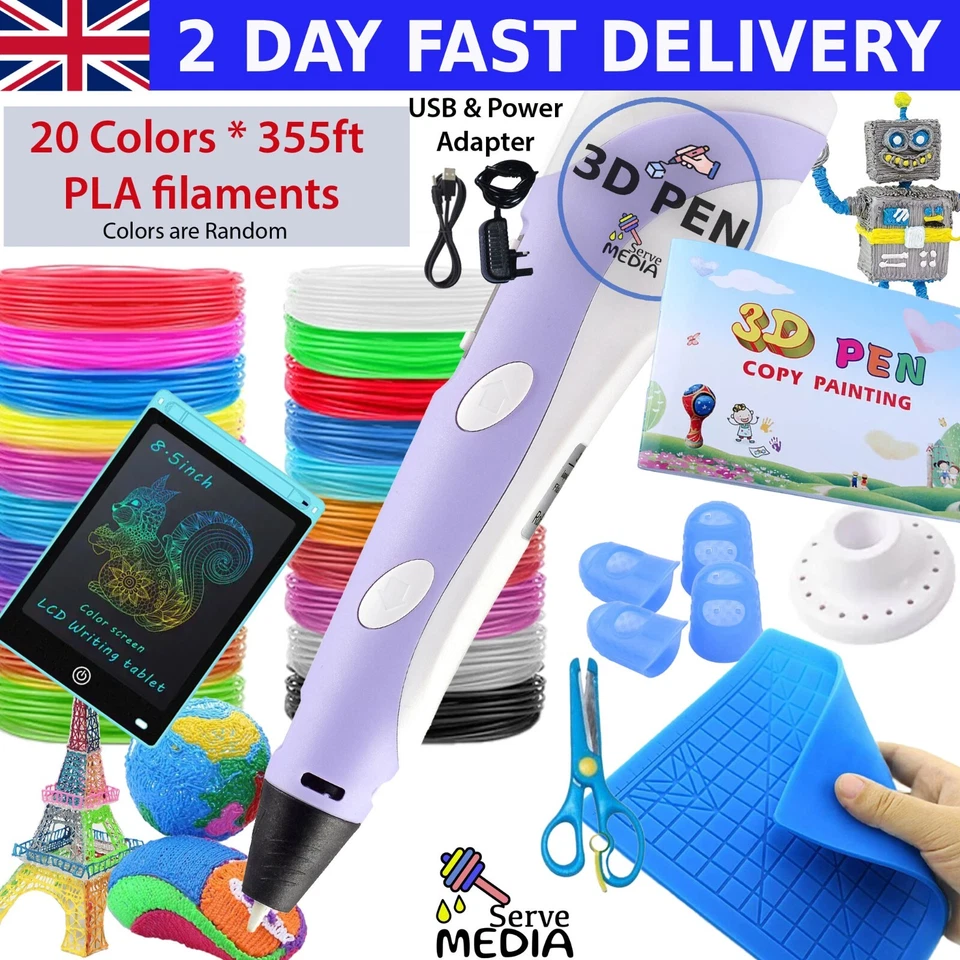 3D Printing Pen Kids Bundle - Birthday Gift set for Creative Minds