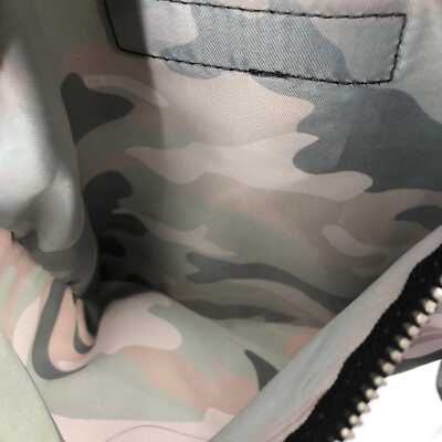 Rebecca Minkoff  Logo Patch on Gray Green Camo Backpack Rebecca Minkoff Green Camouflage Nylon Backpack | Silver  main image 3