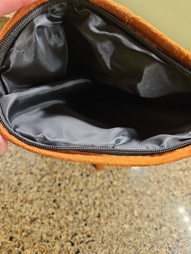 Borsa donna Guatemala a tracolla borsetta multicolore ricamata floreale scamosciata boho - Foto 7 di 11