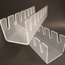 2 Pack Acrylic Hat Stand for 7 Baseball Caps Each Display and Organizer