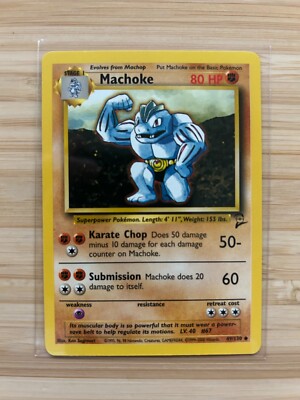 MACHOKE - 49/130 - Base Set 2 - Pokemon Card - LP