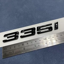 Glossy Black 335i For 335 Rear Trunk Nameplate Emblem Badge Numbers Decal 335 i