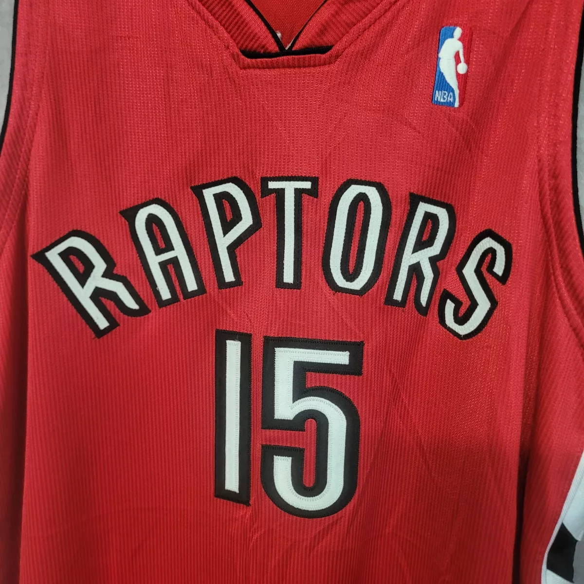 Vintage Toronto Raptors Jersey #15 Vince Carter Nike Adult Mens 3XL Red 25x35