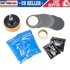 Car Headlight Lens Restoration Repair Kit Polishing Cleaner Cleaning Tools Us