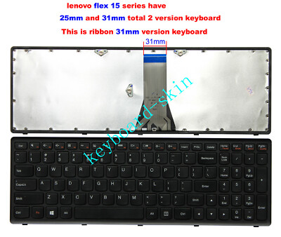New for Lenovo FLEX15,FLEX15AP-IFI laptop 31mm ribbon Keyboard US non-backlit