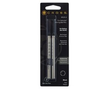 6 QTY Cross 8523 Selectip Gel Rollerball Pen Refills - Black - 3 Dual Packs