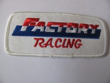 FACTORY RACING MOTORCYCLE PERFORMANCE PARTS Patch 4.5" NOS NEW STK FREE SHIP
