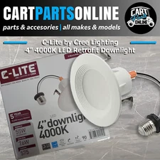 LOT of 6 C-LITE BY CREE C-DL4-A-575L-40K-B1 4" Downlight 4000K