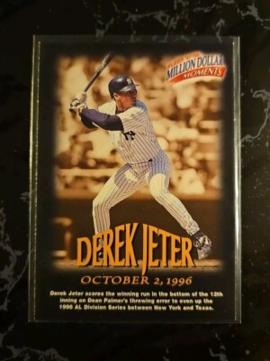 1997-98 Fleer  million dollar moments Derek Jeter #2 Some Edge Damage(g1)